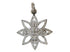 Pave Diamond Daisy Flower Pendant, (DPM-1110)